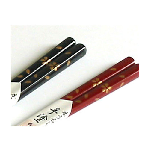 Couple Chopsticks - Sakura in the Wooden Box