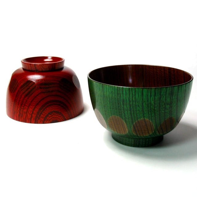 湯碗 - 切子櫟木