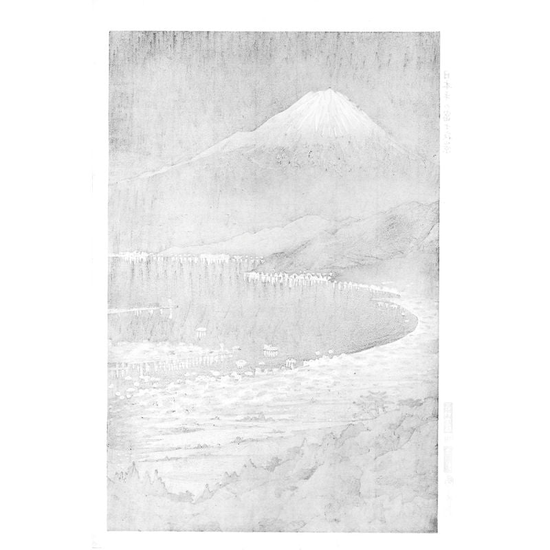 Shin-Hanga Koichi Okada - Mt.Fuji und Ashi-See