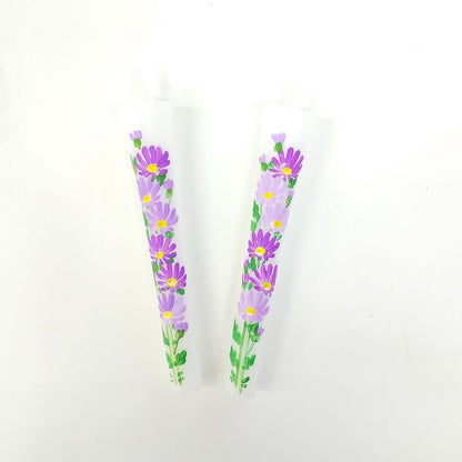 Hand-Painted Japanese Candles - Miyakowasure (Size 3 Set of 2)