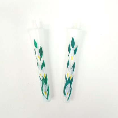 Hand-Painted Japanese Candles - Mizubasho (Size 3 Set of 2)