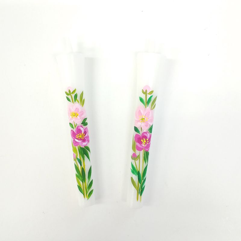 โคมละลายญี่ปุ่นที่พูดว่า - Peony (ขนาด 3 ชิ้น ชุด 2 ชิ้น)