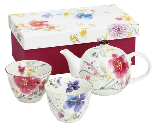 Teapot and 2Cups Set - HANASUISAI