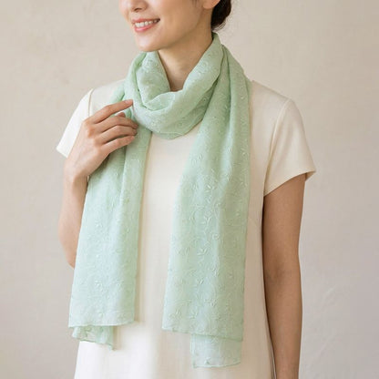 Stole - Washable Couture Silk (Mint Green)