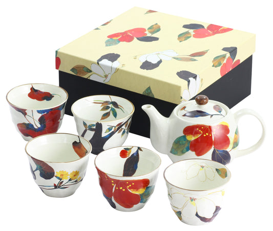 Teapot and 5Cups Set - HANAKAIROU