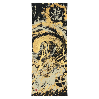 Japanese Tenugui - Dragon(foil stamping)