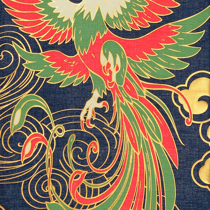 Japanese Tenugui - Phoenix(foil stamping)