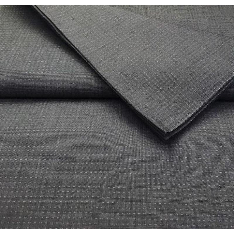 Cotton Fabric - Yame Tsumugi Solid Light Gray (Double-Sided)