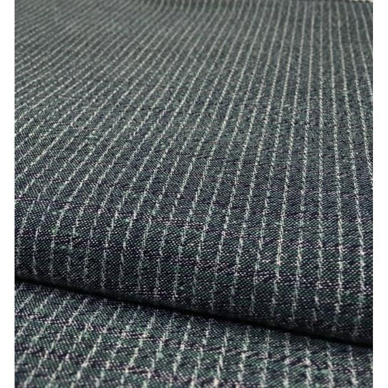 Cotton Fabric - Large Tama Bunjin Navy-Wasabi