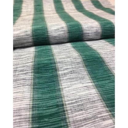 Cotton Fabric - Kumo Stripe Green-White