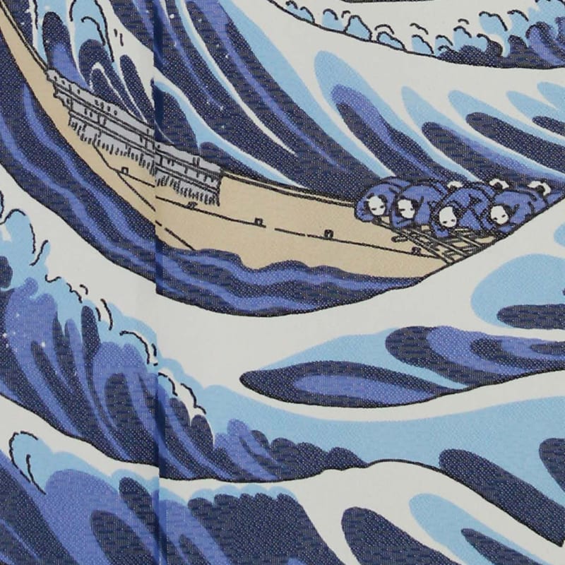 Japanese Noren Curtain - Great Wave(Ukiyo-e)