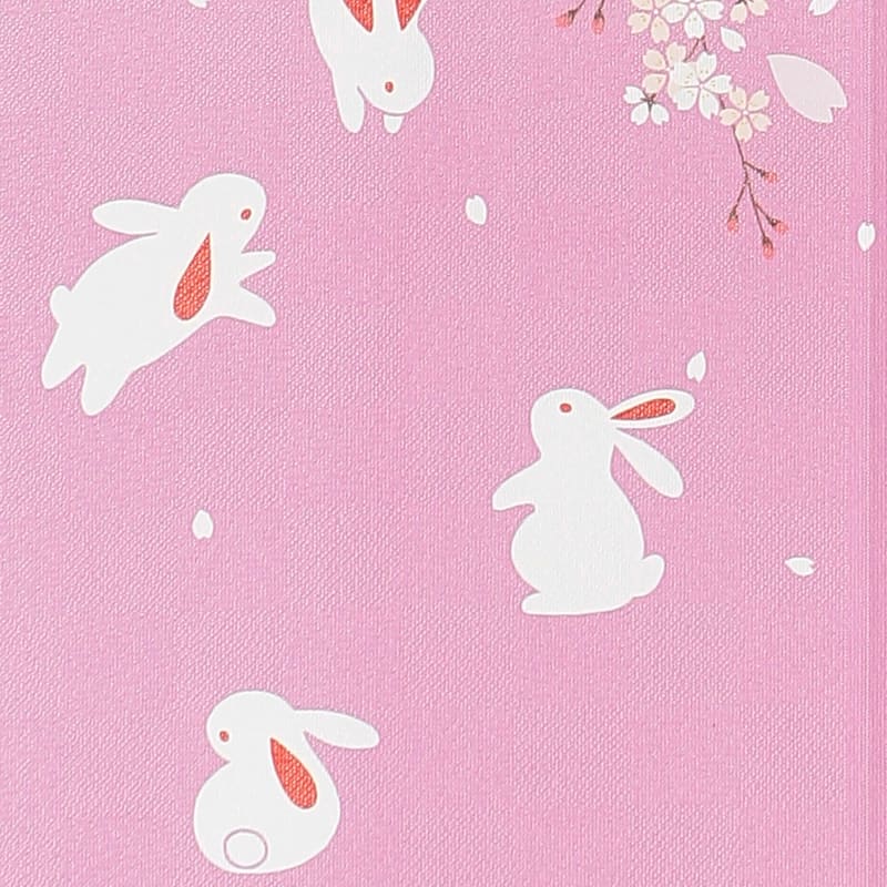 Japanese Noren Curtain - Sakura and Rabbit