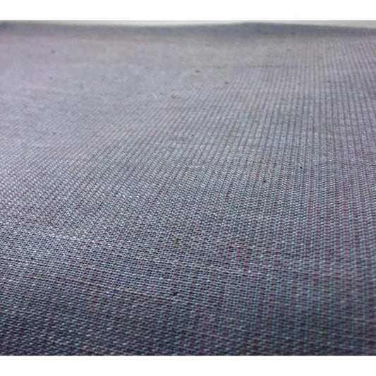 Cotton Fabric - Crinkle Weave Pinstripe Gray-Pink