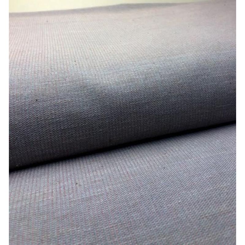 Cotton Fabric - Crinkle Weave Pinstripe Gray-Pink