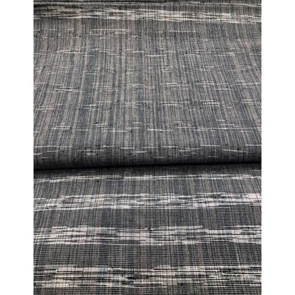 Cotton Fabric - Border Kasuri Beige-Navy