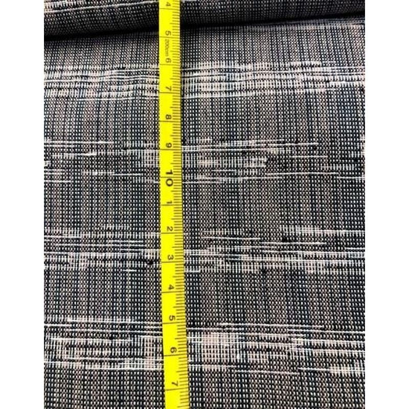 Cotton Fabric - Border Kasuri Beige-Navy