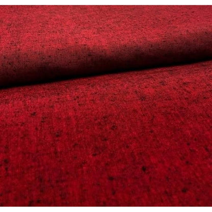 Cotton Fabric - Nep Solid Red-Black
