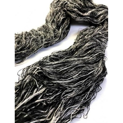 Cotton Fabric - Kukkuri Yarn Black-White