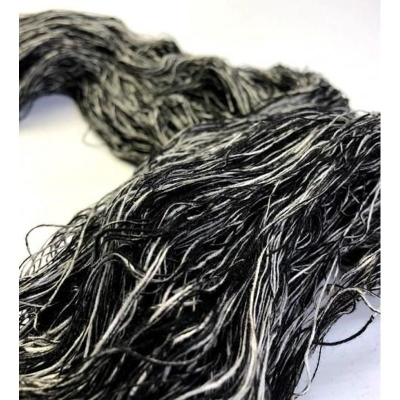 Cotton Fabric - Kukkuri Yarn Black-White