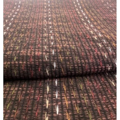 Cotton Fabric - Mesh Weave Yabane Dark Brown
