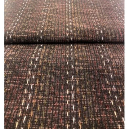 Cotton Fabric - Mesh Weave Yabane Dark Brown
