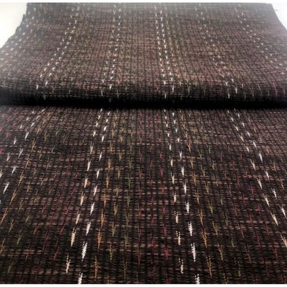 Cotton Fabric - Mesh Weave Yabane Dark Brown