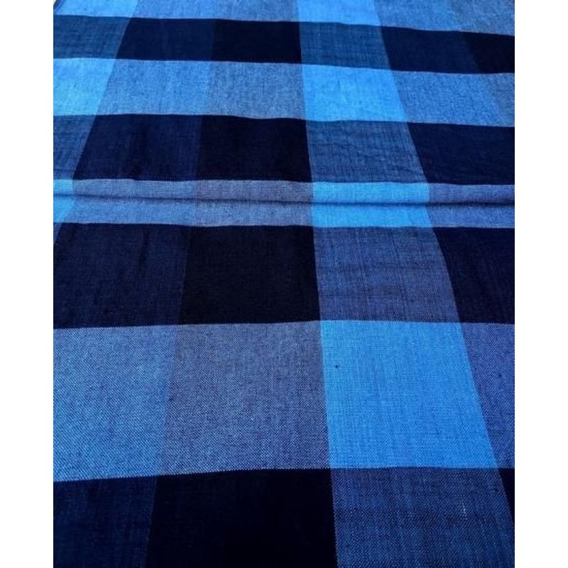 Cotton Fabric - Indigo Check 2-Tate