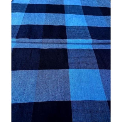 Cotton Fabric - Indigo Check 2-Tate