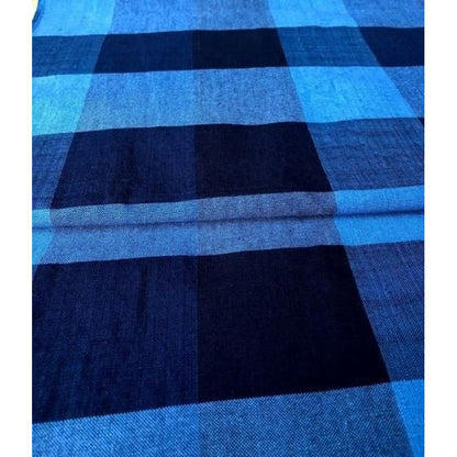 Cotton Fabric - Indigo Check 2-Tate
