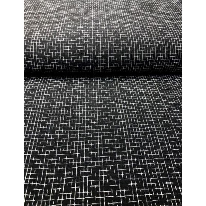 Cotton Fabric - Arare Check Black