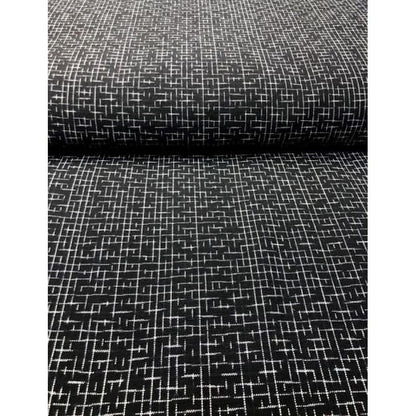 Cotton Fabric - Arare Check Black
