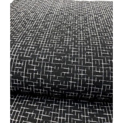Cotton Fabric - Arare Check Black