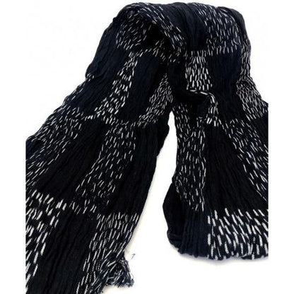 Stole - Crepe Weave Dot Ichimatsu Kasuri