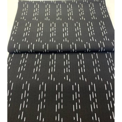 Cotton Fabric - Triple Random Black