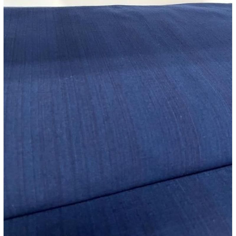 Cotton Fabric - Indigo Slub Solid Medium Navy