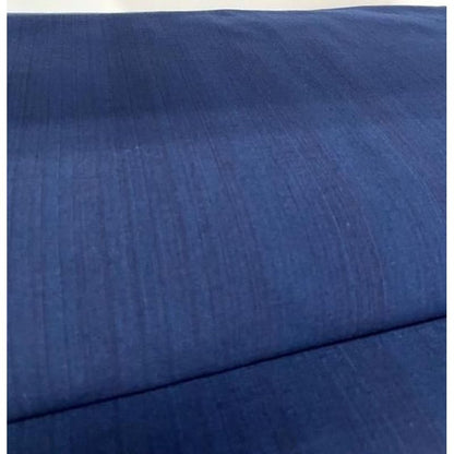 Cotton Fabric - Indigo Slub Solid Medium Navy