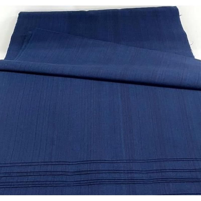 Cotton Fabric - Indigo Slub Solid Medium Navy
