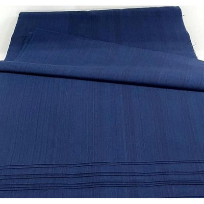 Cotton Fabric - Indigo Slub Solid Medium Navy