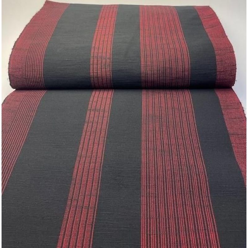 Cotton Fabric - 1-Tate Stripe Black-Red
