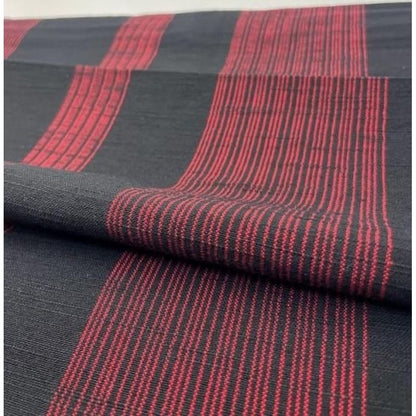 Cotton Fabric - 1-Tate Stripe Black-Red