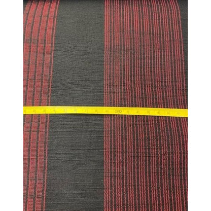 Cotton Fabric - 1-Tate Stripe Black-Red
