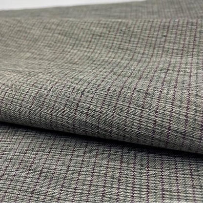 Cotton Fabric - Hitoha Stripe Double Kiri Ash-Gray