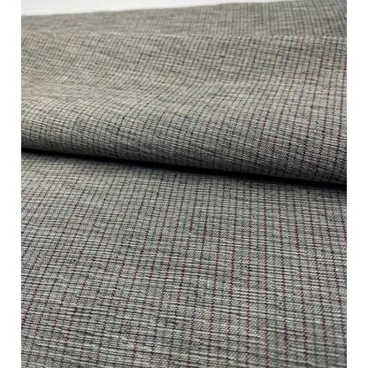 Cotton Fabric - Hitoha Stripe Double Kiri Ash-Gray