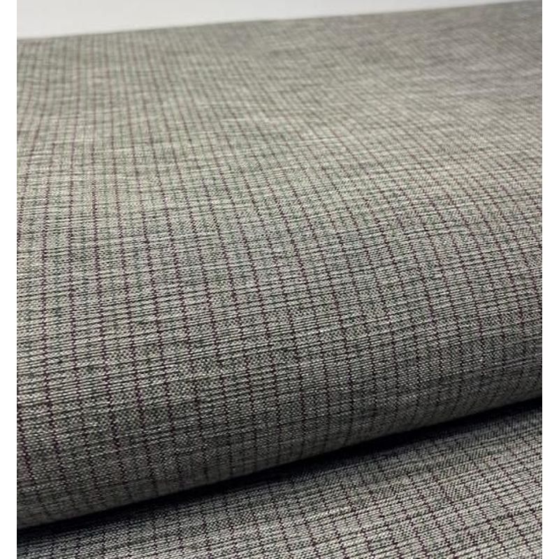 Cotton Fabric - Hitoha Stripe Double Kiri Ash-Gray