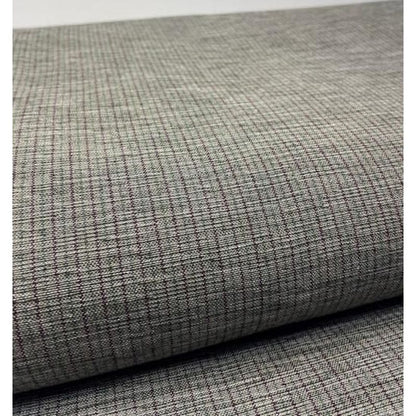 Cotton Fabric - Hitoha Stripe Double Kiri Ash-Gray