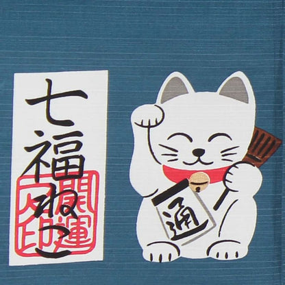 Japanese Noren Curtain - Seven Lucky Cats