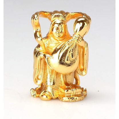 Mini Seven Lucky Gods Statue - Gold Plated
