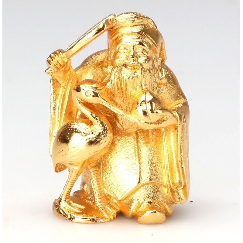 Mini Seven Lucky Gods Statue - Gold Plated