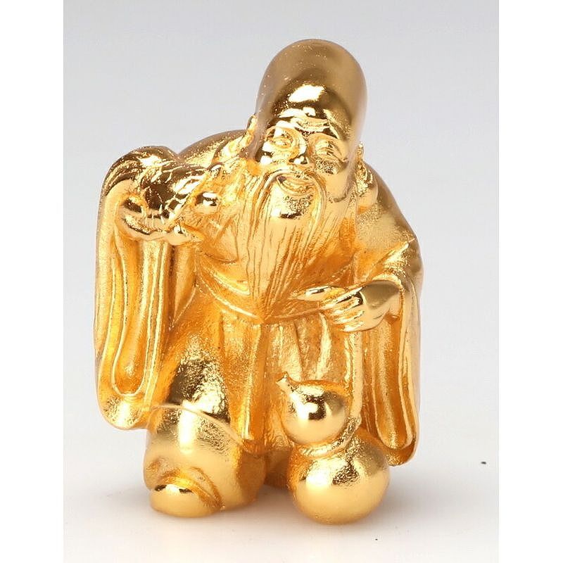 Mini Seven Lucky Gods Statue - Gold Plated