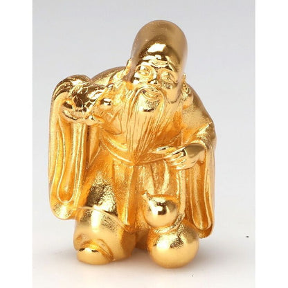 Mini Seven Lucky Gods Statue - Gold Plated